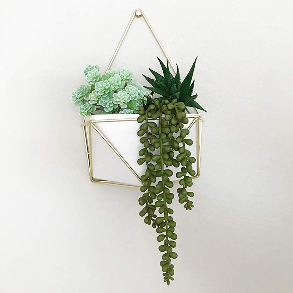 Artificial Fake String of Pearls Plant Faux Fake Hanging Succulents Plants / Green / Set of 6