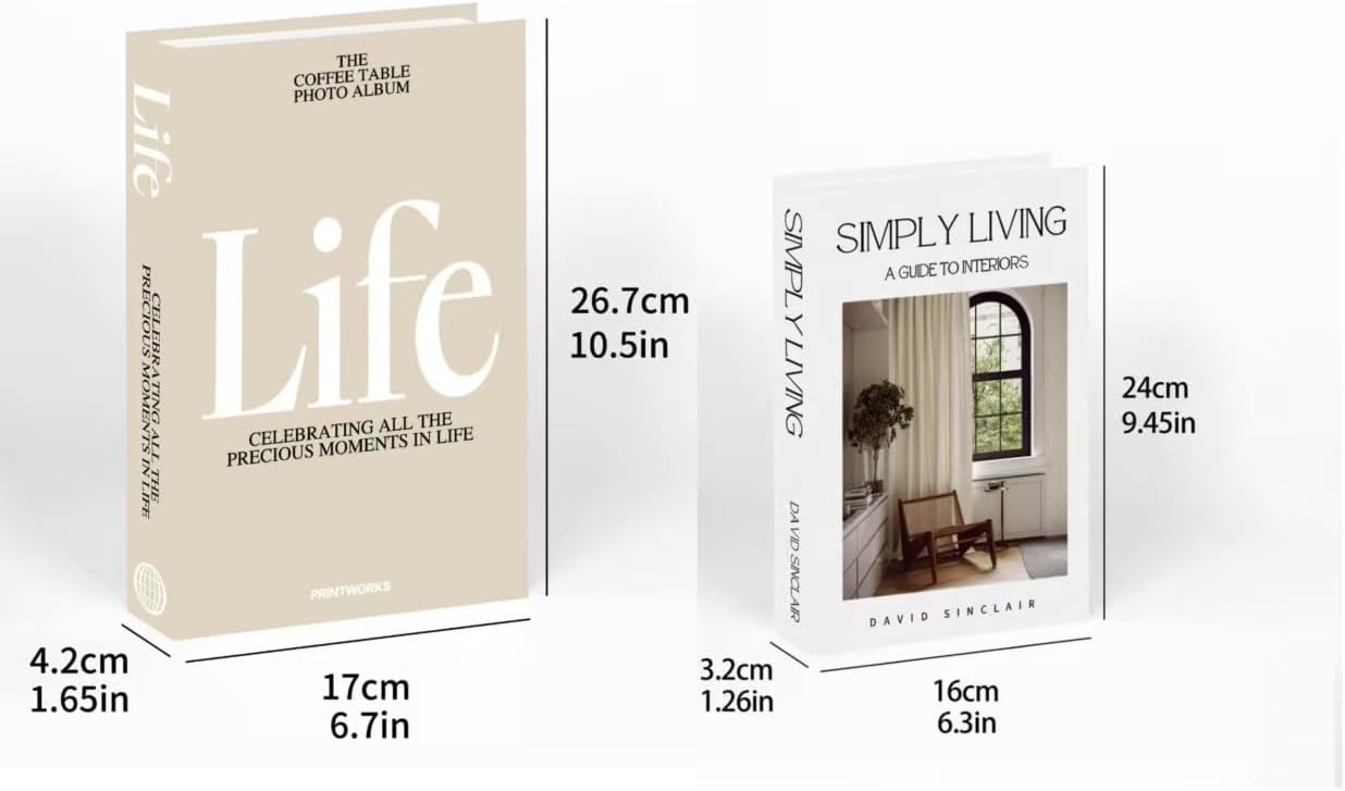 Modern Minimalist Faux Book / E1 / Set of 2