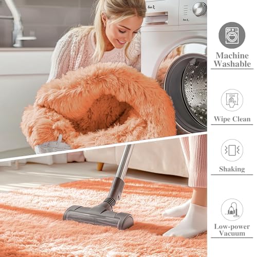OLANLY 2x5 Machine Washable Runner Rugs for Hallway, Soft Fluffy Shaggy Bedside Rugs for Bedroom, Living Room, Indoor