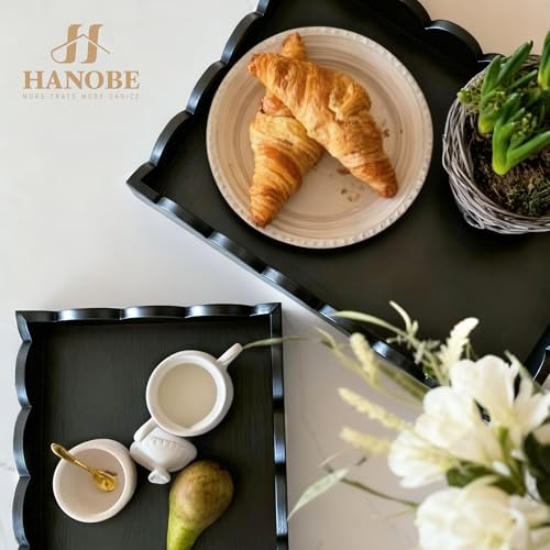 Decorative Tray / Serving Tray Decor / Black