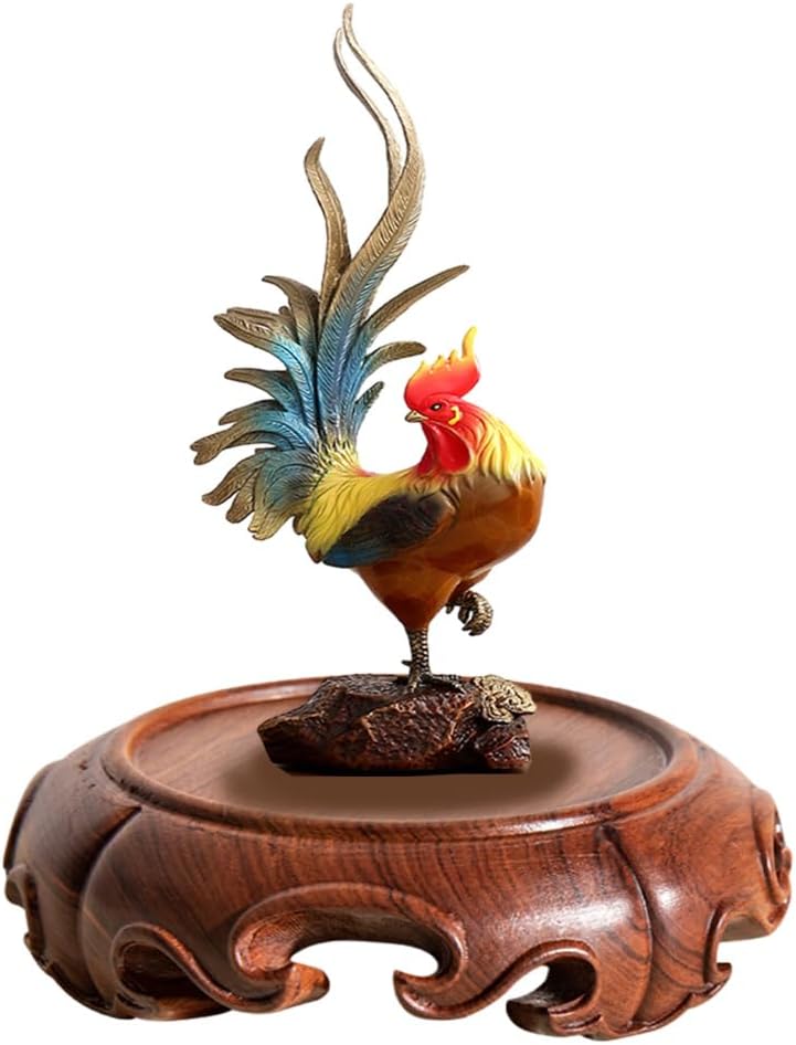 Asian Round Solid Wooden Display Pedestal Base Vase Buddha / Rosewood / 1.9" L x 1.9" W x 1.3" H