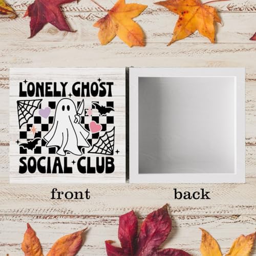 Cute Halloween Ghost Sign Decor Decorations for Home Office