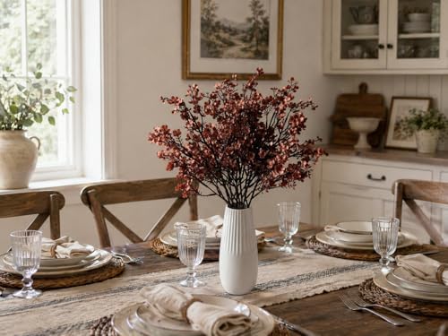 Mandy's 6 Bundles Artificial Brown Baby’s Breath Flowers