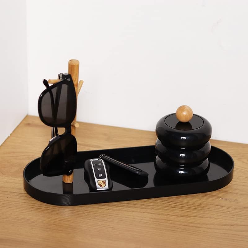 Wood 3-Tier Hanging Organizer / Black Oval
