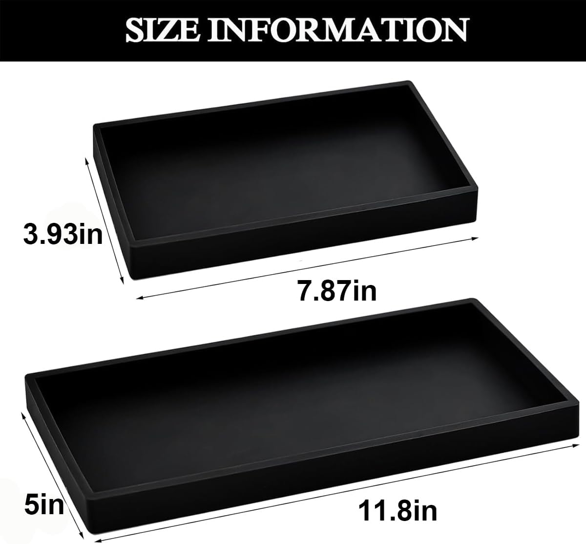 Tray for Scrubber / Black / Set of 2