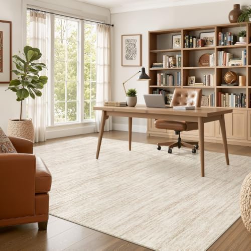 Nakagishi Boho 8x10 Area Rug Living Room Rugs Machine Washable Beige
