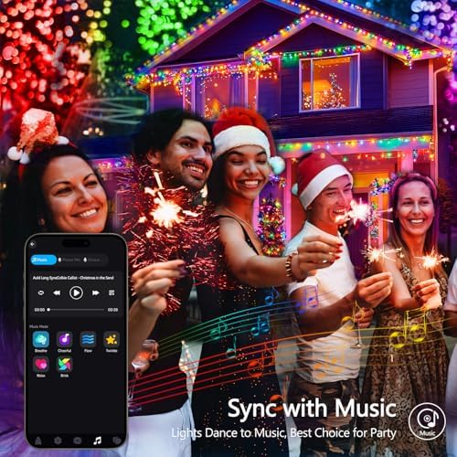 JMEXSUSS 100 LED Orange and Purple Color Changing Halloween String Lights