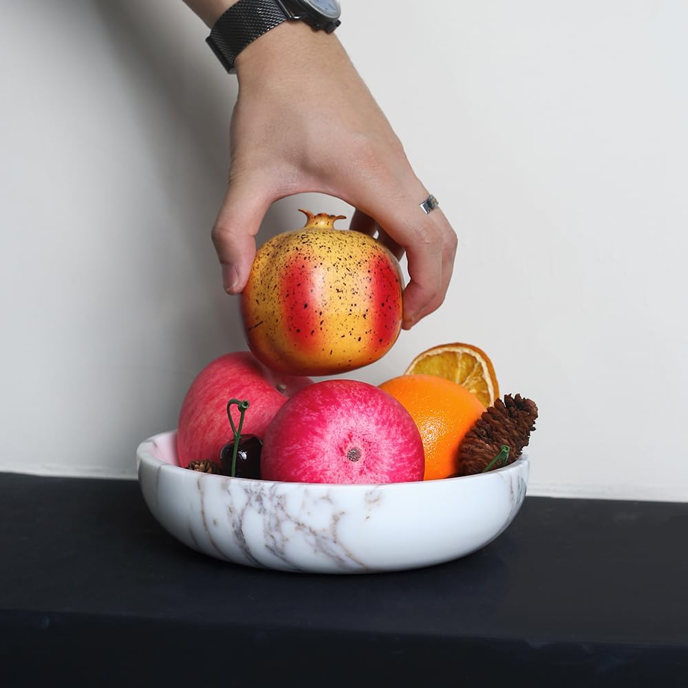 Modern Decorative Bowl / Arabescato / 7.8 x 1.9