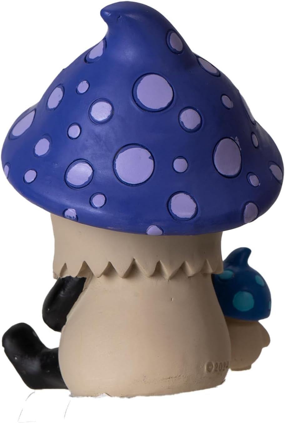 Purple Kinoko Furrybones Collectible Figurine Skeleton in Mushroom Costume / Purple/blue/white/black