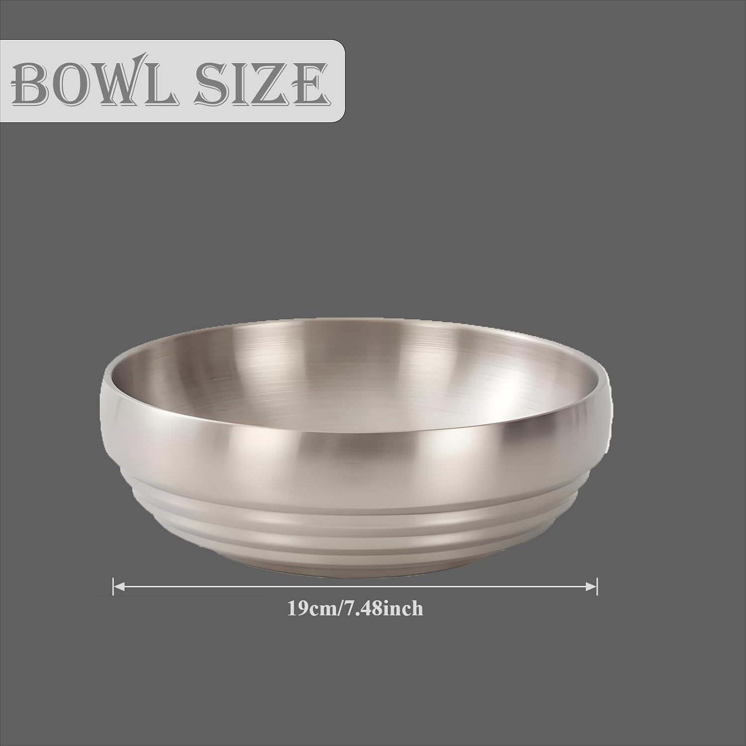 Stainless Steel Fruit Bowl / Silver