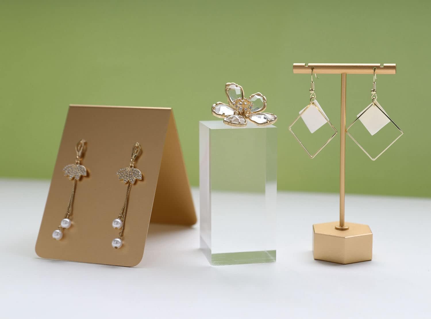 jewelry stand display risers / 57 x 3.15 / 1.57 L X1. H Inch / Clear