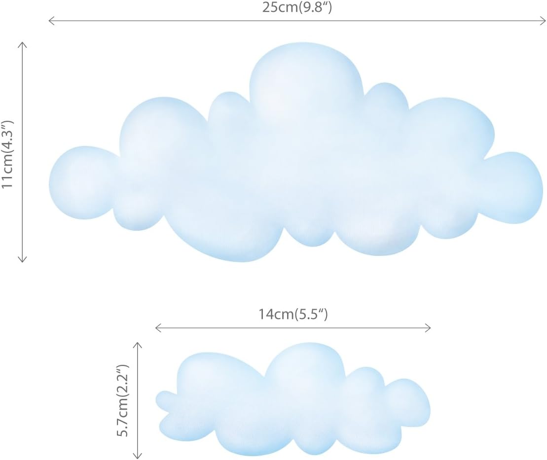 Small Clouds Wall Decals for Kids / Clouds S