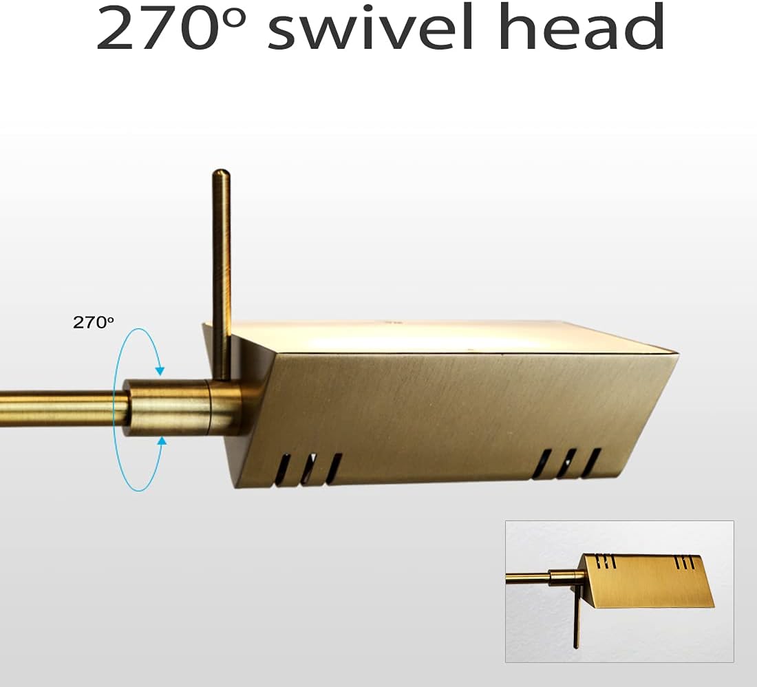 O'Bright LED Pharmacy Table Lamp, Full Range Dimming, 12W LED, 360 Degree Swing Arms, Desk, Reading, Craft, Work Lamp