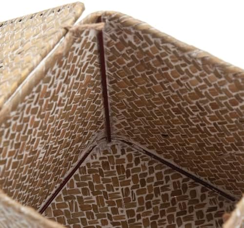Seagrass Square Tissue Box Cover Woven Napkin Holder Decorative / Whitewash / 5.5 x 5.5 x 5.5