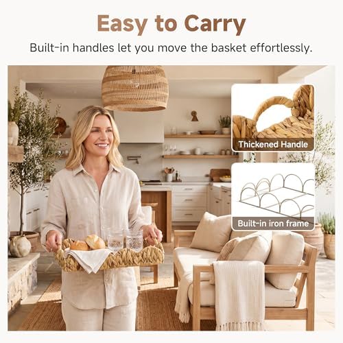 Rattan Serving Trays / 15.8 x 11.5 x 2.8 / Natural