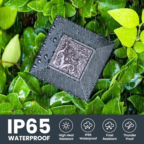GIGALUMI Solar Lights Outdoor Waterproof 10 Pack, LED Garden Decor