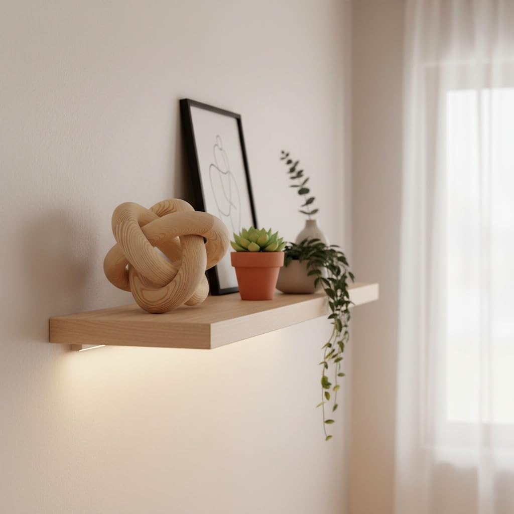 Wood Knot Chain Link Decor / Natural