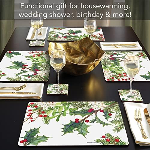 Balsam & Berries Boxed Set of 4 Premium Hardboard Placemats