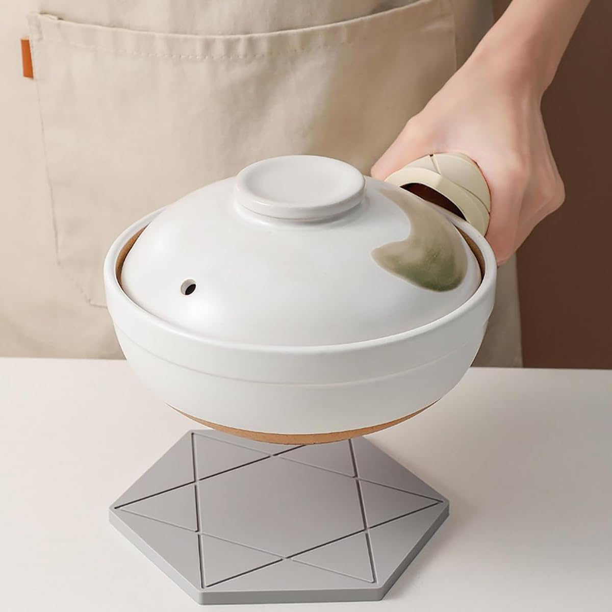 Hexagon Silicone Trivet Mats / Set of 4