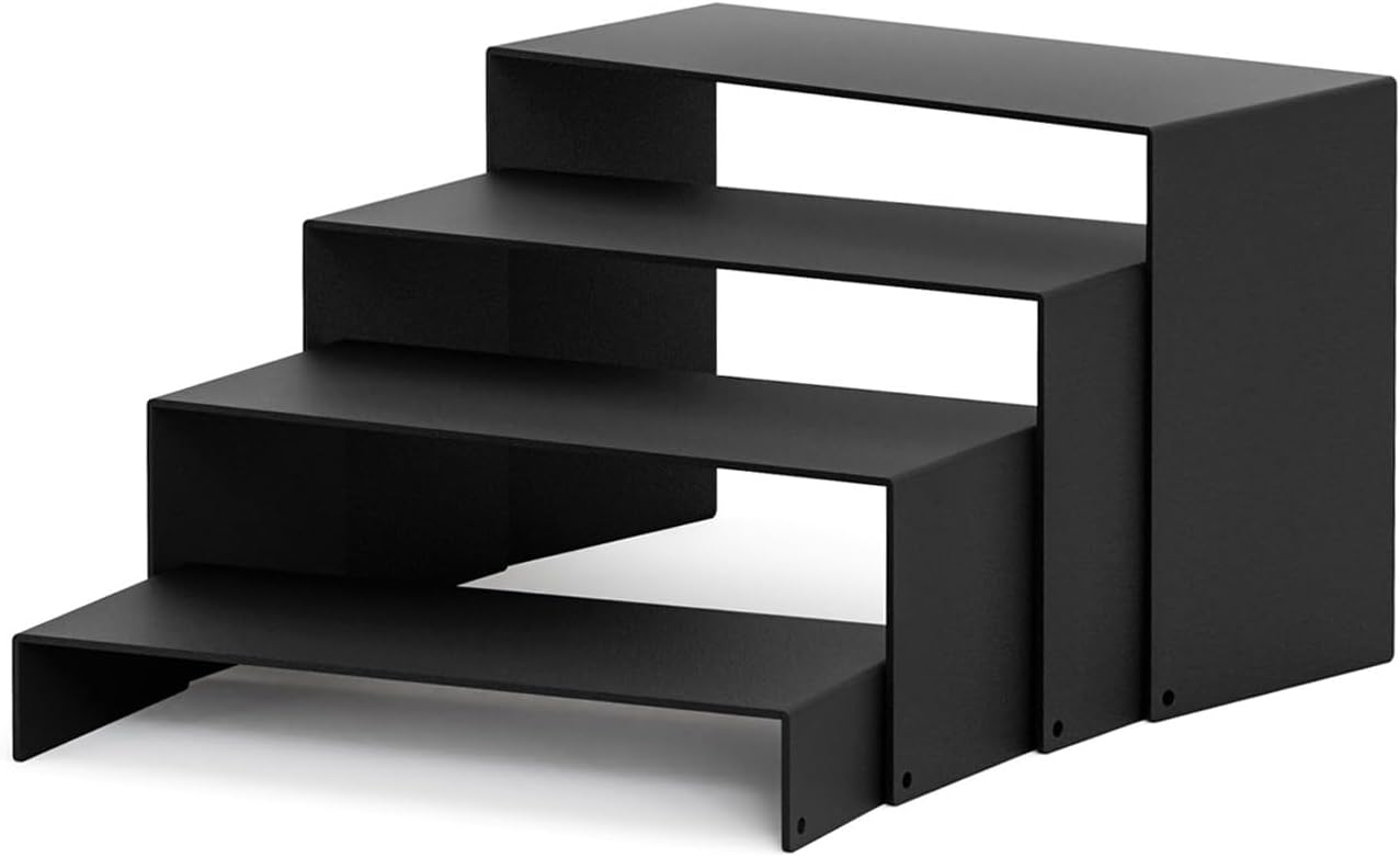 Matte Metal Display Stand / Black / L7''x8''x9 / Set of 8