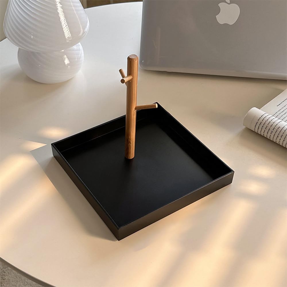 Wood 3-Tier Hanging Organizer / Black Square