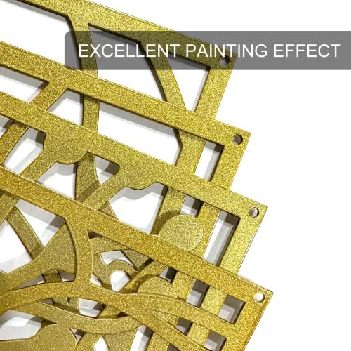 Glamativity 4 Pack Gold Wall Art Decor, Minimalist Single Line Real Metal Wall Art, Woman's Body Shape Abstract Wall