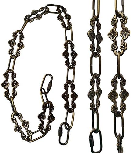 Antique Finish Decorative Plum Buckle Chain for Hanging / Bronze / 30 Inch