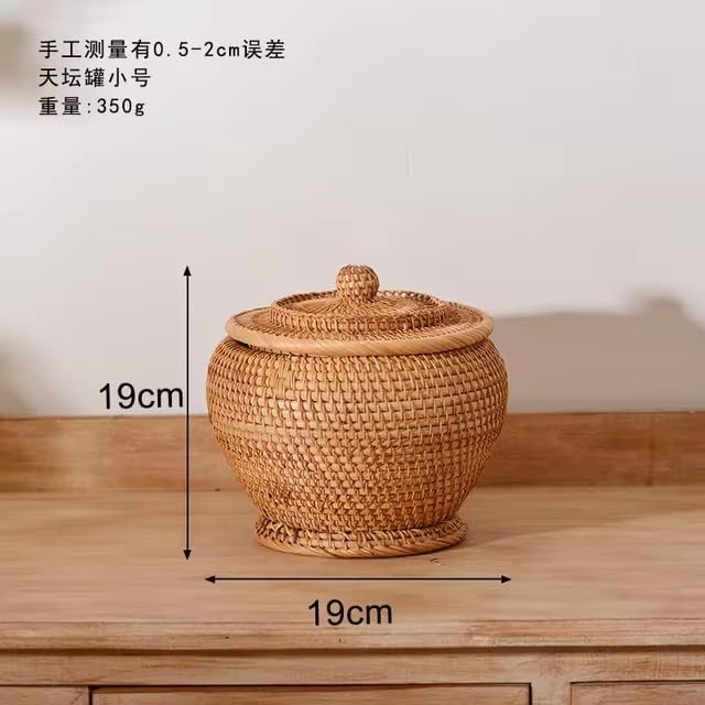 Basket Storage Rattan Woven Baskets / Set of 12