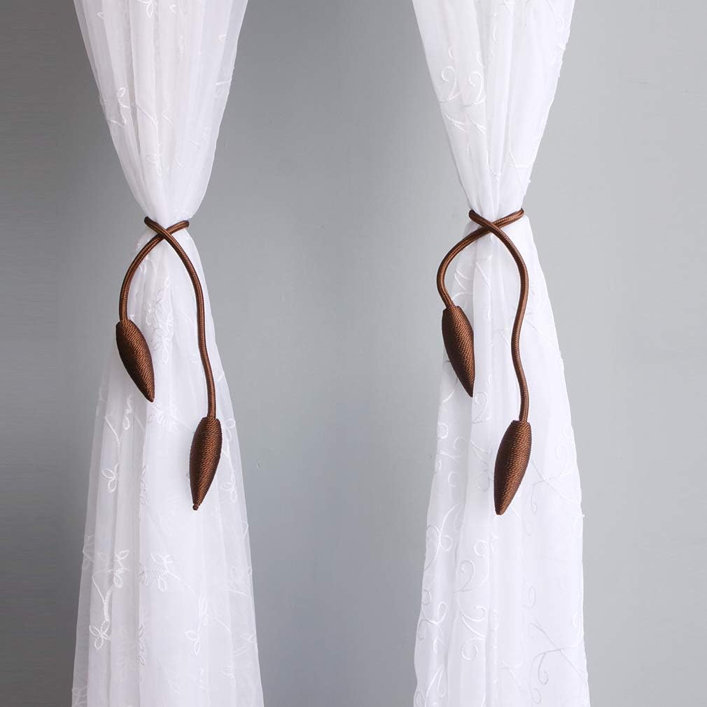 Valea Home 2 Pieces Curtain Tiebacks Clips Creative Window Drape Twist Tie Backs European Style Custom Made Curtain