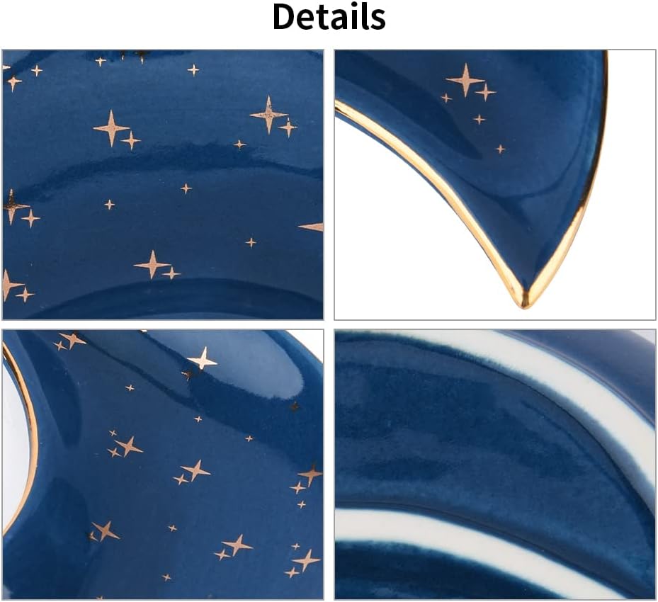 Moon Shape Jewelry Tray / Set of 3