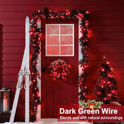 2 Pack Christmas Lights Outdoor, Total 200FT 600LED Christmas Tree Lights