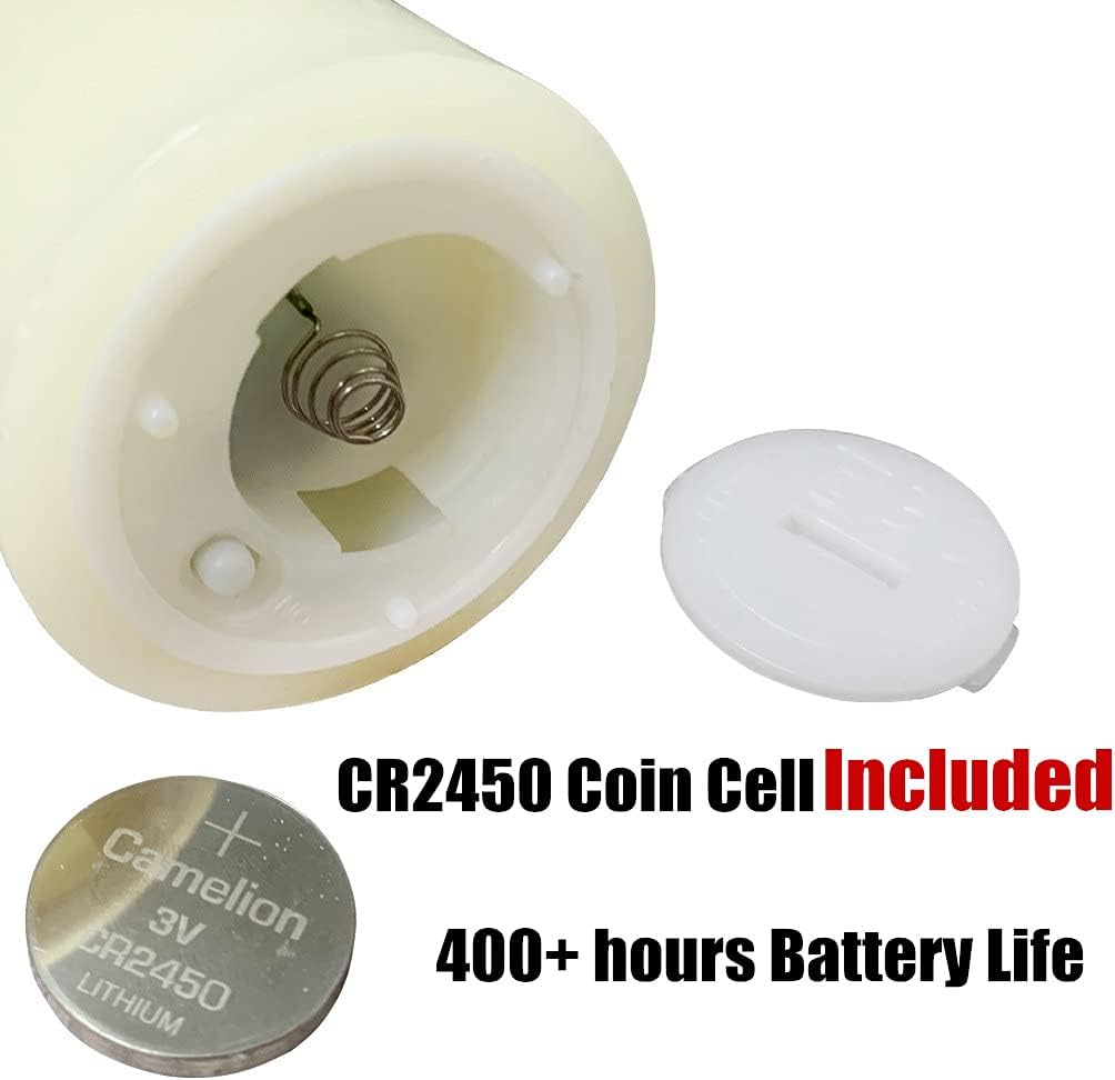 Ivory Flameless Votive Candles with Timer Batteries Set of 6 | 2x3 in Small LED Pillar Candles, Halloween Fall Candles