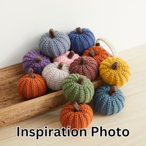 Your Heart's Content Mini Knit Pumpkins Set of 5 (Mini Earth Tone Set)