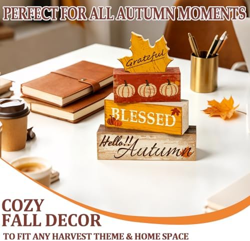 Grateful Leaves Fall Decor, Fall Decorations for Home