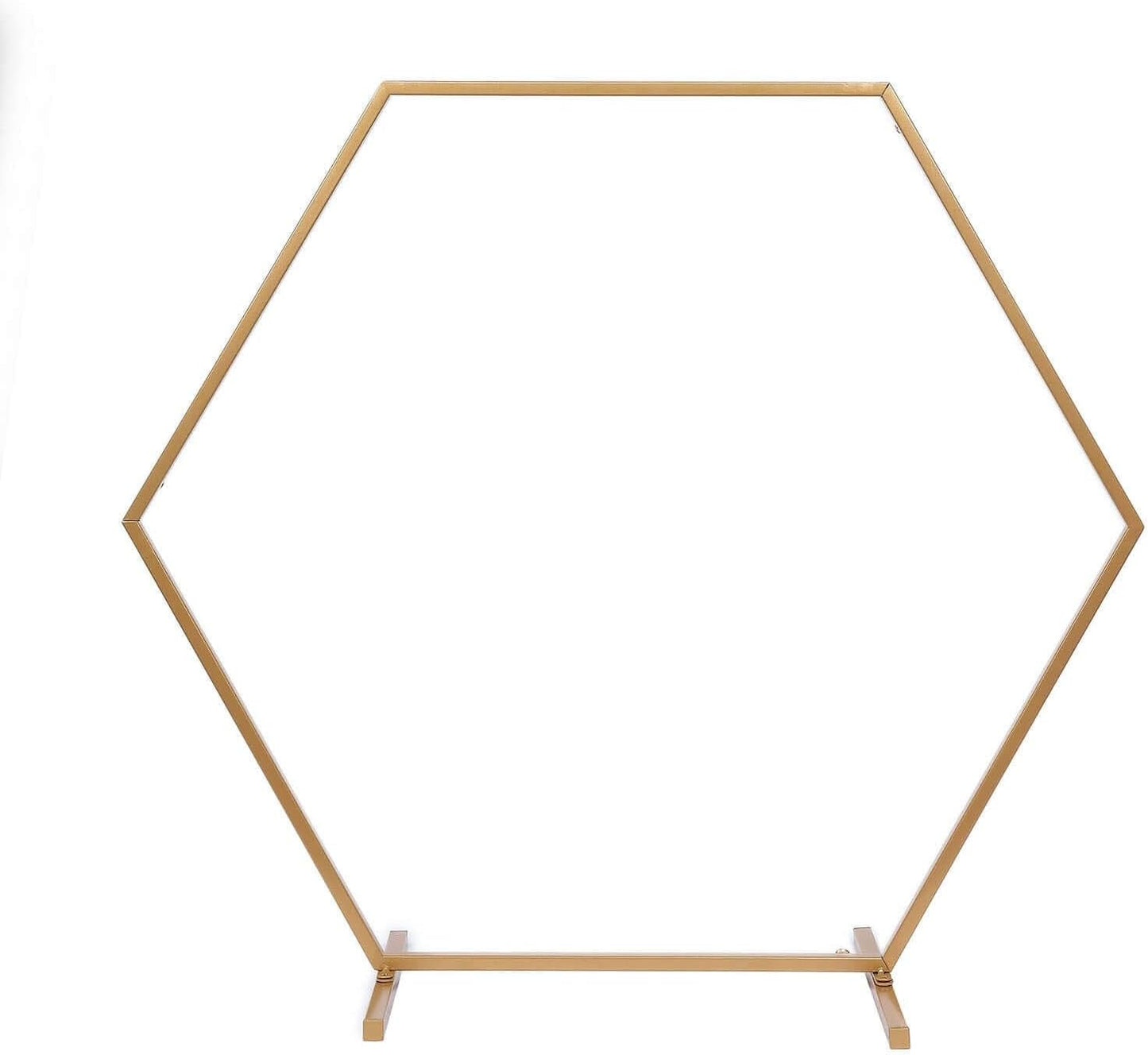 Efavormart 24" Metal Hexagon Table Wedding Arch Centerpiece Stand / Gold