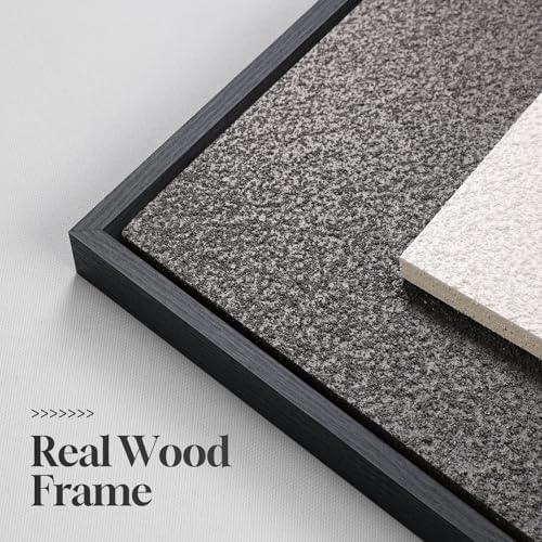 Large Framed 3D Wall Art for Living Room, Brown Abstract Art Wall Decor
