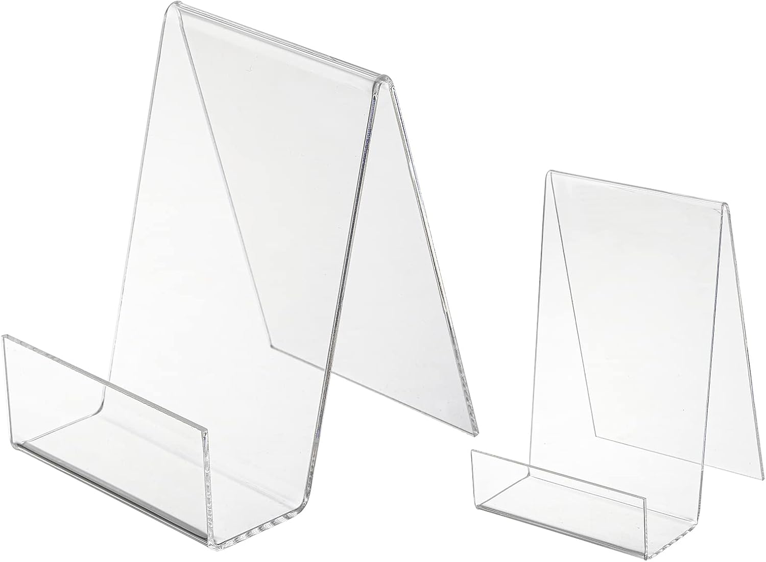 Acrylic Book Stands / Clear / Set of 10