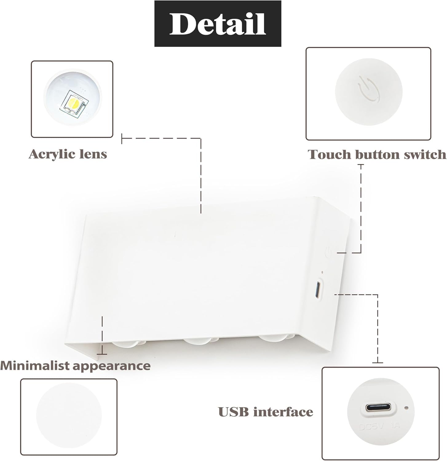 Shelprojsu LED Cordless Wall Sconce Set of 2, 5200mAh Rechargeable Battery Operated Wall Lamp with Remote Control, 3