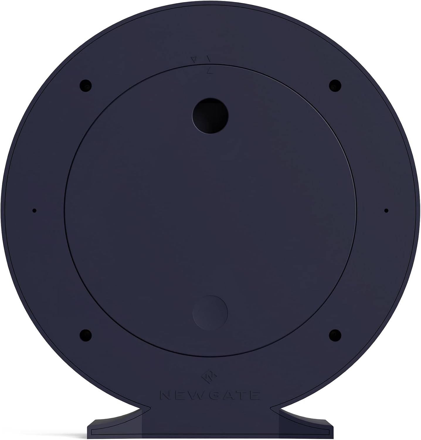 NEWGATE® Q Mantel Clock | Modern Classic Round Mantel Clock | Navy Blue | Contemporary Style for Mantel, Desk, Table