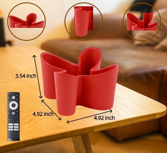 Flower Shape Remote Control Holder / Red