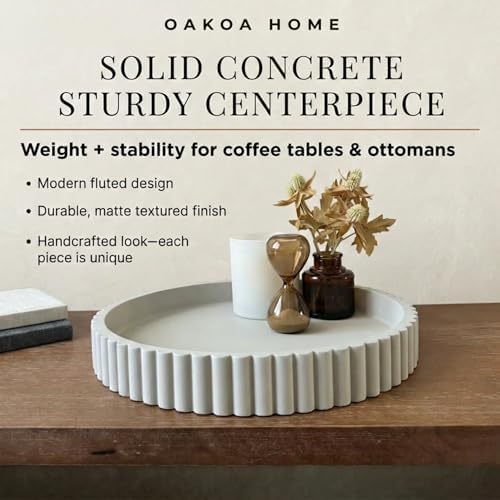 OAKOA Decorative Trays for Home Decor - Coffee Table Centerpiece Tray