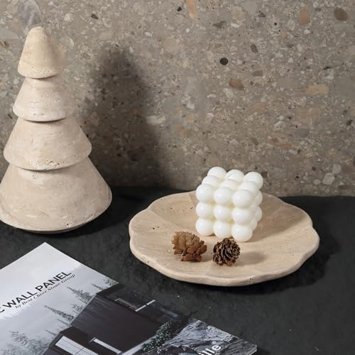 Stone Tray / Travertine Tray / Travertino / Natural / Set of 8