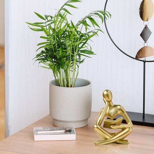 UTTCMK Abstract Art Thinker Statue - Reading Thinker Sculpture Figurine, Modern Home Decoration for Living Room Office