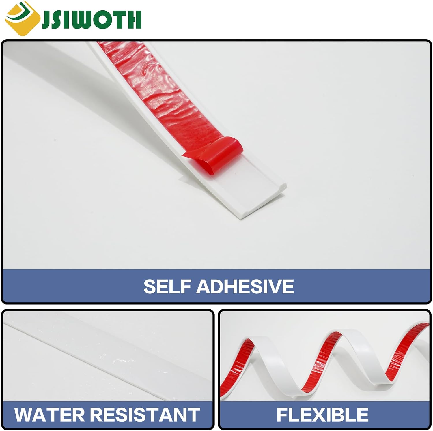 Mirror Frame / x Waterproof Molding Trim / 10 Ft / White / 0.8 x 10