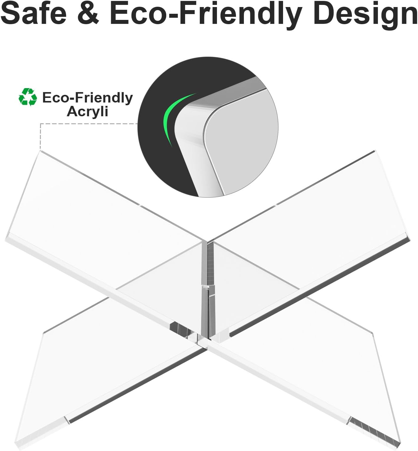 Acrylic Book Stands / Clear / 13 x 9.4 x 6