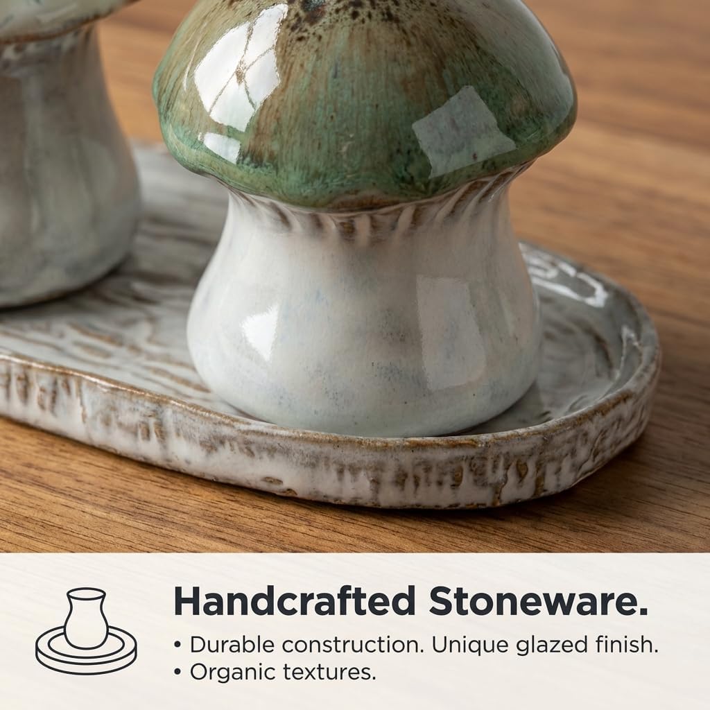 Mushroom Unique Salt and Pepper Shaker Set