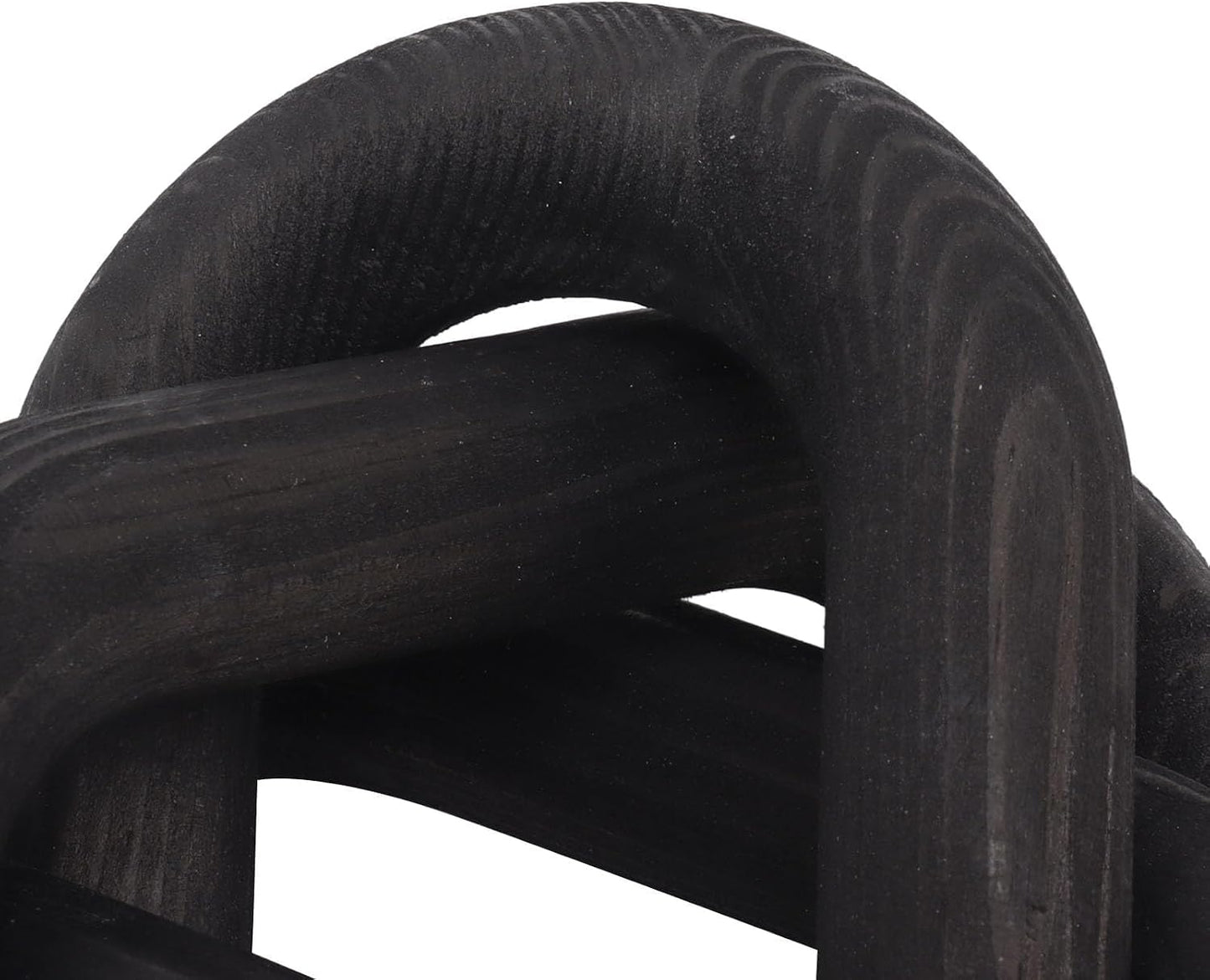 3 Link Decor Wood Knot Wooden Chain Link Decorations Hand Carved Decorative Wooden Knot for Coffee
