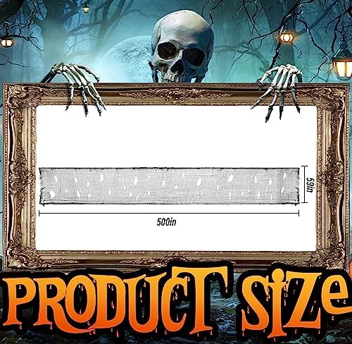 500 x 59 Inch Halloween Spooky Cloth, Black Halloween Scary Creepy Cloth