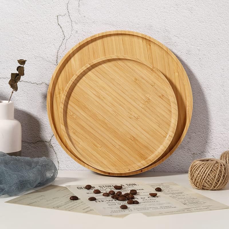 Wood Serving Tray / 13.8 / 13.8 Inch