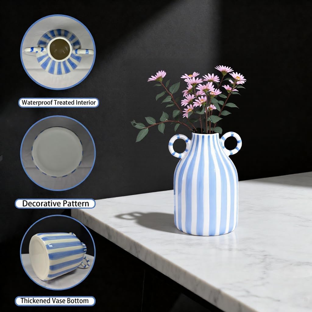 Nordic Boho Vases / Blue and White